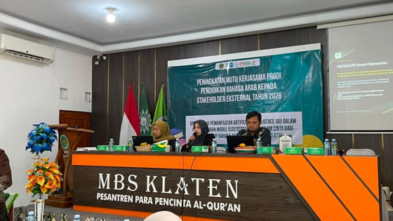 Prodi PBA UIN Raden Mas Said Surakarta Dorong Guru Bahasa Arab Klaten Manfaatkan AI untuk Penyusunan Modul Ajar